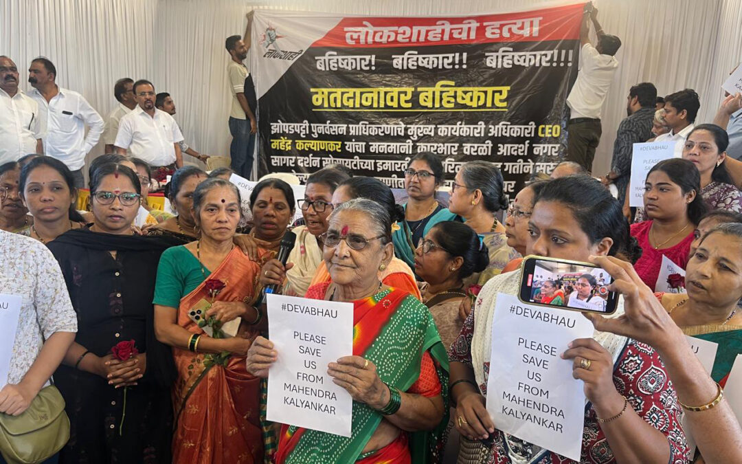 The residents to boycott ensuing civic polls as a protest against delayed redevelopment project