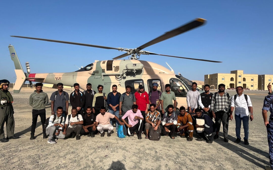 24 Indian crew members of “MT Marivex” rescued following missile attack off Oman Coast